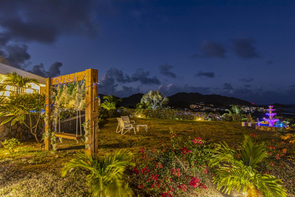 41 Location villa Baie Orientale Saint Martin_de nuit